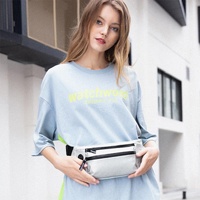 Multi Function Outdoor Sport Waist Bag Crossbody For Mobile Phones - Black thumbnail