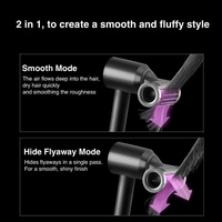 Smooth Flyaway Nozzle for Dyson Hair Dryer - Copper Nickel - Gray thumbnail