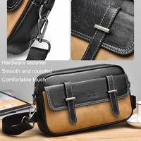 Waterproof Shoulder Crossbody Bag For Men Wear Resistant Design - Black thumbnail