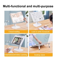 Portable Foldable Laptop Stand - Heightening Bracket Multifunctional White thumbnail