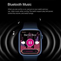 Waterproof Smart Watch With Colour Screen - 1 Inch - Black thumbnail