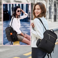 Black Anti-theft Laptop Backpack with Wear-resistant Design thumbnail