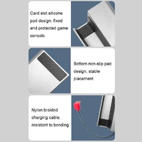 Steam Deck Charging Base Handheld Stand Charger Silver Gray thumbnail