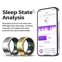 Smart Ring For Health Monitoring & Multiple Sports Modes - Size 11 - Silver thumbnail