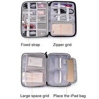 Waterproof Multi-function Storage Bag for Digital Accessories Earphones and Data Cables - Black thumbnail