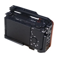 Wooden Handle Alloy Rabbit Cage For Sony Zv-E10 Camera - Black thumbnail