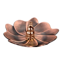 Vintage Sandalwood Incense Burner - Creative Alloy Holder for Bedroom - Bronze thumbnail