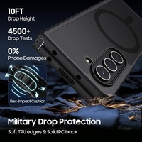 Ultra-thin Translucent Magsafe Case for Samsung Galaxy z Fold4 - Black thumbnail