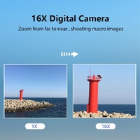 Mini Children Photography Camera - 2.4-inch Hd 16x Zoom - Black+32G thumbnail
