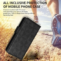 Symmetrical Leather Triangle Phone Case for Samsung Galaxy z Fold 4 - Black thumbnail