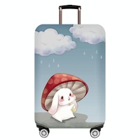 Large Elastic Dustproof Luggage Cover - Durable and Protective - Love Girl thumbnail