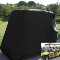 Waterproof Golf Cart Scooter Cover - 285x122x168cm - Black thumbnail