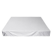 240x240x25cm Waterproof Dustproof Cover for Bathtub Pool Table & Chair - Protects from Falling Leaves - Black thumbnail