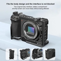 Metal Camera Cage For Sony A6500 / A6400 / A6300 / A6000 - Stabilizer Rig Black thumbnail