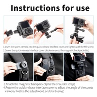 360 Degree Rotating Magnetic Backpack Clip Mount thumbnail