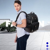 Large Capacity Multi-layer Laptop Backpack with Breathable Design - 15.6 Inch Black - 35x20x43cm thumbnail