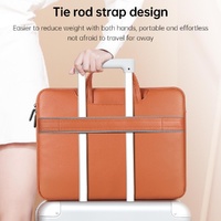 13 / 14 Inch Waterproof Pu Laptop Inner Bag - Grey thumbnail