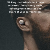 Wireless Anc Bluetooth Gaming Earbuds with Active Noise Reduction - White thumbnail