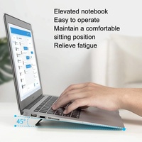 Foldable Laptop Stand - Portable and Compact - Black thumbnail