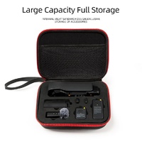 Dji Pocket 3 Camera Handbag - Storage Bag - Black Shell Red Inner thumbnail