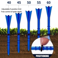 30 Adjustable Golf Tees with 83mm Height Limit - Set of 30 - Orange thumbnail