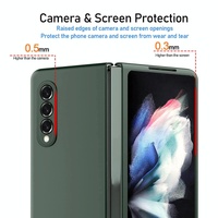 Foldable Metal-look Phone Case for Samsung Galaxy z Fold 4 - Silver thumbnail