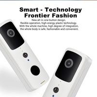 Wireless Smart Doorbell With Two-Way Intercom & Night Vision - Battery Powered - White thumbnail