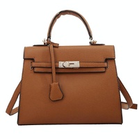 Stylish Winter Crossbody Bag for Women - Single Shoulder Kelly Design - Black thumbnail