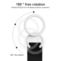 Clip-on Half-ring Fill Light for 10cm Mobile Phones - White thumbnail