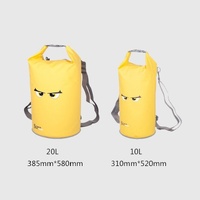Waterproof Beach Bag For Outdoor Activities Pvc Mesh Cloth Storage Bucket For Swimming Rafting And Seaside Fun - Blue thumbnail