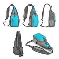 Waterproof Outdoor Sports Chest Bag Crossbody Single Shoulder Design - Orange thumbnail