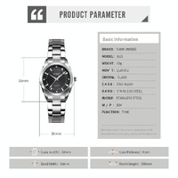 Waterproof Quartz Women Watch with Rhinestone Steel Strap - Delicate and Creative - Pink thumbnail