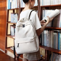 Waterproof Laptop Backpack - Large Capacity Wear-resistant 13-15.4 Inches - Beige thumbnail
