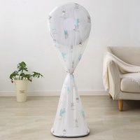 60x148cm Long All Round 3d Fan Dust Cover - Red Flower thumbnail