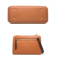 Large Capacity 4-in-1 Messenger Handbag with Fashionable Colour Block Design - Black thumbnail