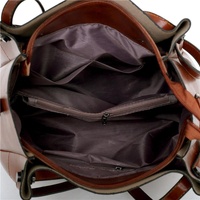 Retro Ladies Handbag - 4-in-1 Fashion Bucket Bag with Large Capacity - Light Grey thumbnail