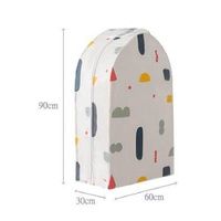 Small 3d Hanger Pocket Wardrobe with Dust Cover - Flowers thumbnail