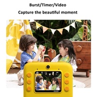 2-inch Dual Lens Instant Print Camera for Children - 4800w Pixel - Without Memory Card Yellow thumbnail