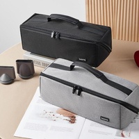 Waterproof Hair Dryer Storage Bag Large Capacity - Black thumbnail