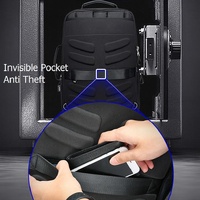 Large Capacity Business Laptop Backpack with Usb Port - Breathable & Stylish Black 30x15x44cm thumbnail
