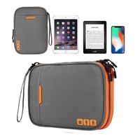 Portable Multi-functional Headphone Charger and Data Cable Storage Bag with Power Pack - 24 x 12 x 5cm - Black thumbnail