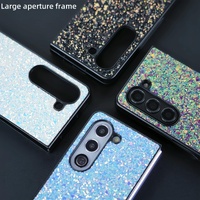 Foldable Diamond Case for Samsung Galaxy z Fold 4 - Compact and Stylish - Flash Blue thumbnail