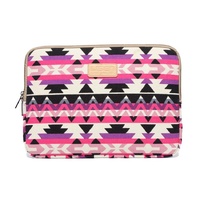 12 Inch Lingge Laptop Liner Bag - Pattern Design - Blue Pattern Diamond Lattice thumbnail