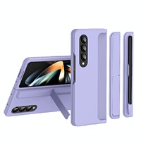 Detachable Pen & Phone Case for Samsung Galaxy z Fold 4 - 2 in 1 - Purple thumbnail