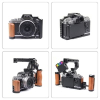 Wood Handle Metal Camera Cage For Nikon Zfc Stabilizer Rig - Black thumbnail