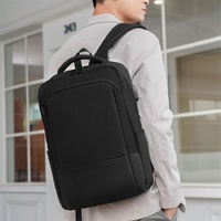 Multifunctional Oxford Laptop Backpack - Cxs-611 - Black thumbnail