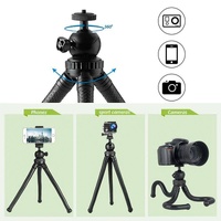 Versatile Octopus Tripod for Slr Cameras Gopro and Phones - Ball Head thumbnail