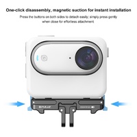 Aluminum Alloy Quick Release Base for Insta360 Go3 - Magnetic Mount thumbnail