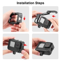 Gopro Hero12 Cage with Cold Shoe Base Slot thumbnail