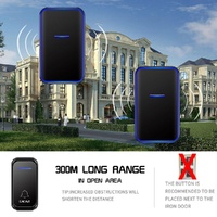 Wireless Digital Doorbell For Elderly - Home Smart - Black thumbnail